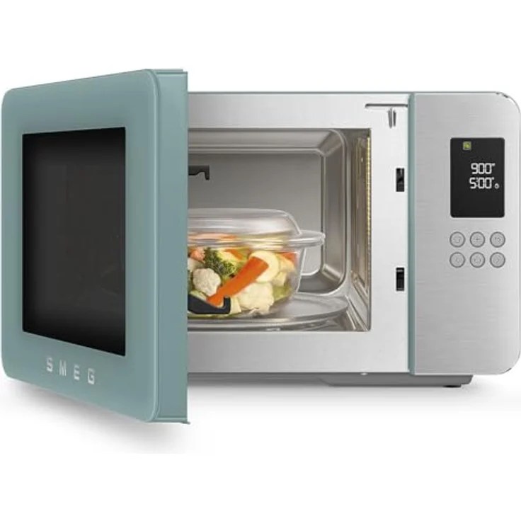 Smeg MOC01EGMEU, Kombi-Tisch-Mikrowelle mit Grillfunktion, 18 Automatikprogramme, Emerald Green – Bild 7