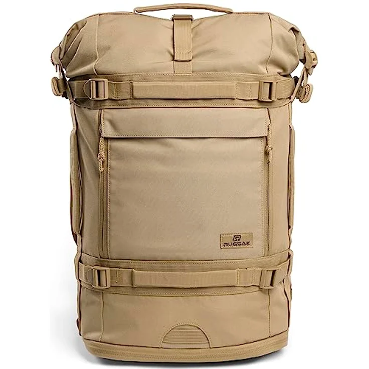 RUGSAK Explorer Reiserucksack Desert Sand – 18-Zoll Laptopfach, Handgepäck, Ergonomisch, Wasserabweisend, Alltag, Reise & Outdoor – Bild 1