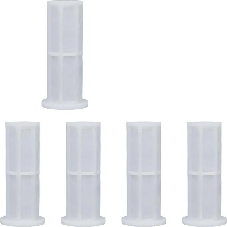 Wasserfilter 5 Stück, Feinfilter 0,15 mm Gewindefilter für Garten und Wohnmobil, einfach zu montieren, weiß