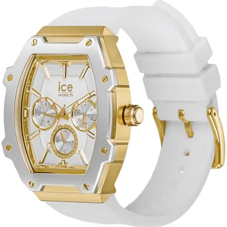 Ice-Watch Quarzuhr Ice Boliday White Gold Steel (M), Luxuriöse vergoldete Akzente, 5 ATM wasserdicht – Bild 2