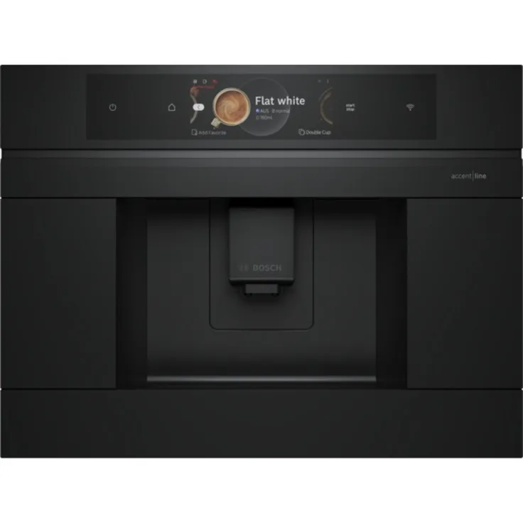 BOSCH Einbau-Kaffeevollautomat CTL9181M0, Matt Schwarz, 33 Kaffeespezialitäten, Home Connect, TFT-Full-Touchdisplay, aromaDouble Shot