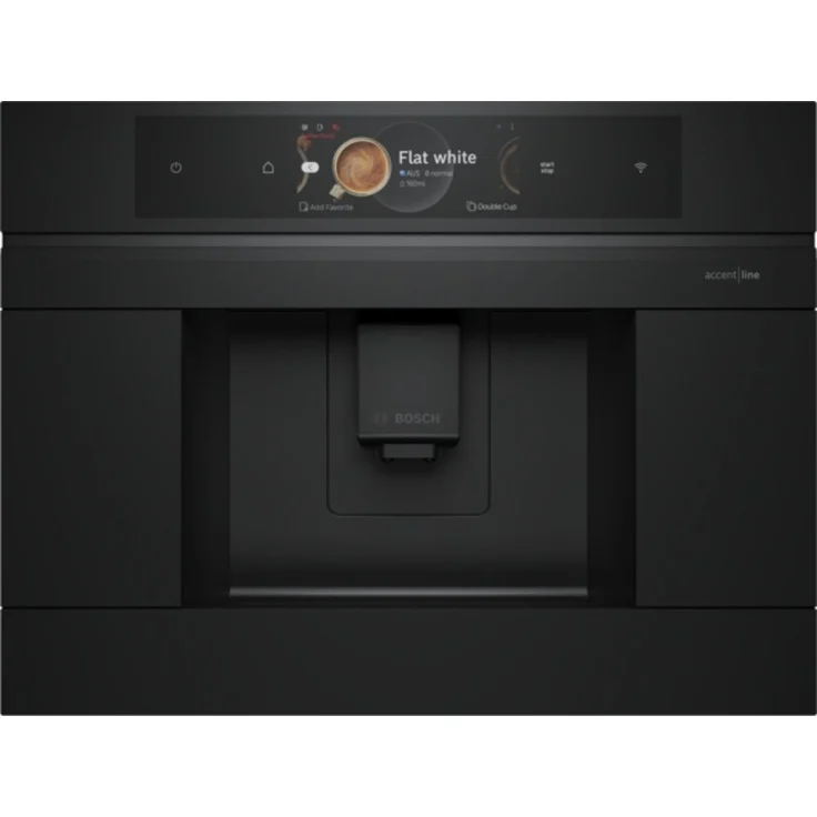 BOSCH Einbau-Kaffeevollautomat CTL9181M0, Matt Schwarz, 33 Kaffeespezialitäten, Home Connect, TFT-Full-Touchdisplay, aromaDouble Shot