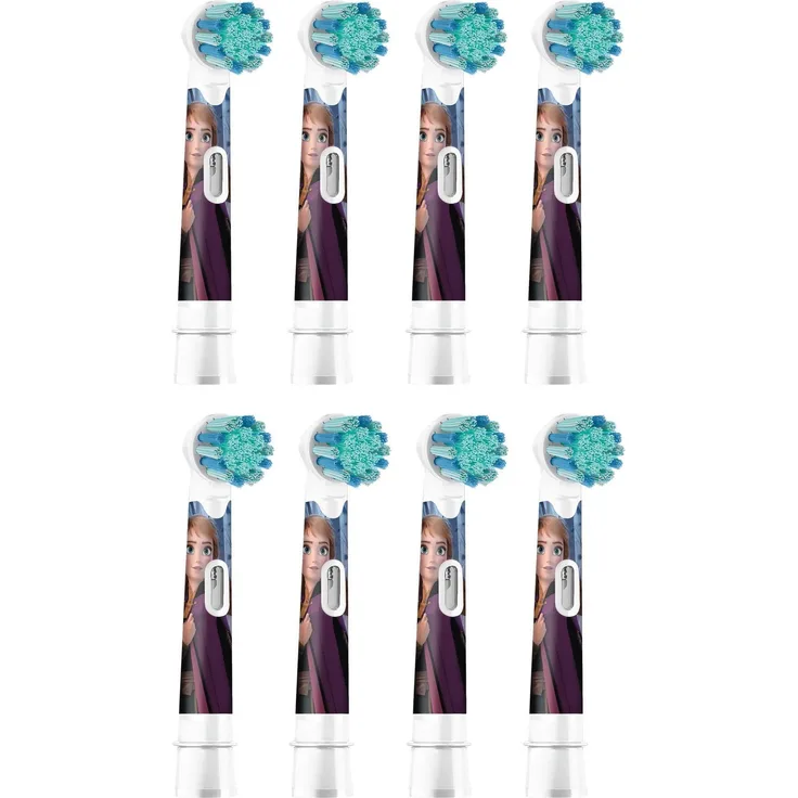 Oral-B Kids Frozen II, Zahnbürstenkopf (8 x) für elektrische Zahnbürsten, extra weiche Borsten, Frozen-Figuren bedruckt