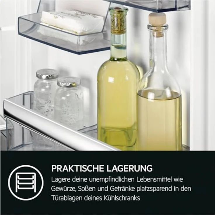 AEG OSF5O881EE Einbaukühlschrank Serie 5000, 124 Liter Gesamtnutzinhalt, 4-Sterne-Gefrierfach, LED-Beleuchtung, weiß – Bild 3