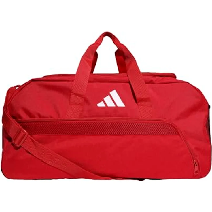 Adidas Tiro League Duffelbag M, praktische Sporttasche aus recycelten Materialien, schwarz – Bild 1