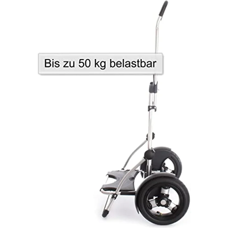 Andersen Einkaufstrolley - Royal Shopper Plus Ortlieb gelb 49 L Handwagen, wasserdicht, wetterfest, Aluminium, klappbar, luftbereiftes Kugellagerrad – Bild 5