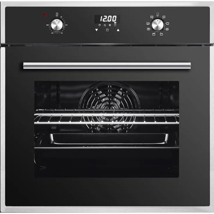 PKM Einbaubackofen EB9, 64 L mit 8 Funktionen, Teleskopauszügen und Umluft, Energieeffizienzklasse A