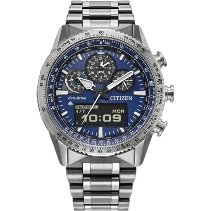 Citizen JV2000-51L Promaster Skyhawk, Edelstahl Solar Herrenuhr mit blauem Zifferblatt, 20 ATM wasserdicht – Bild 1