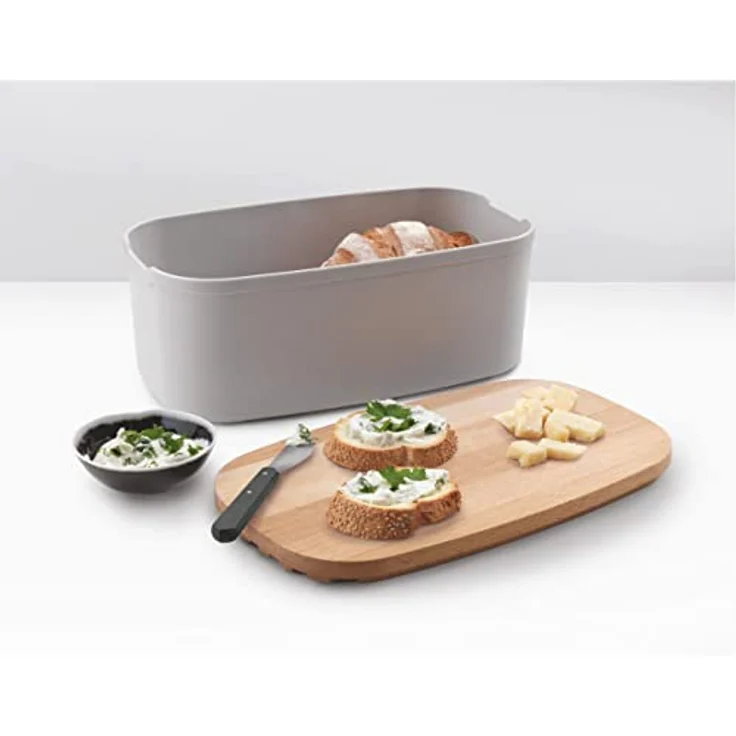 Metaltex 585020000 Brotkasten, beige, holz – Bild 3