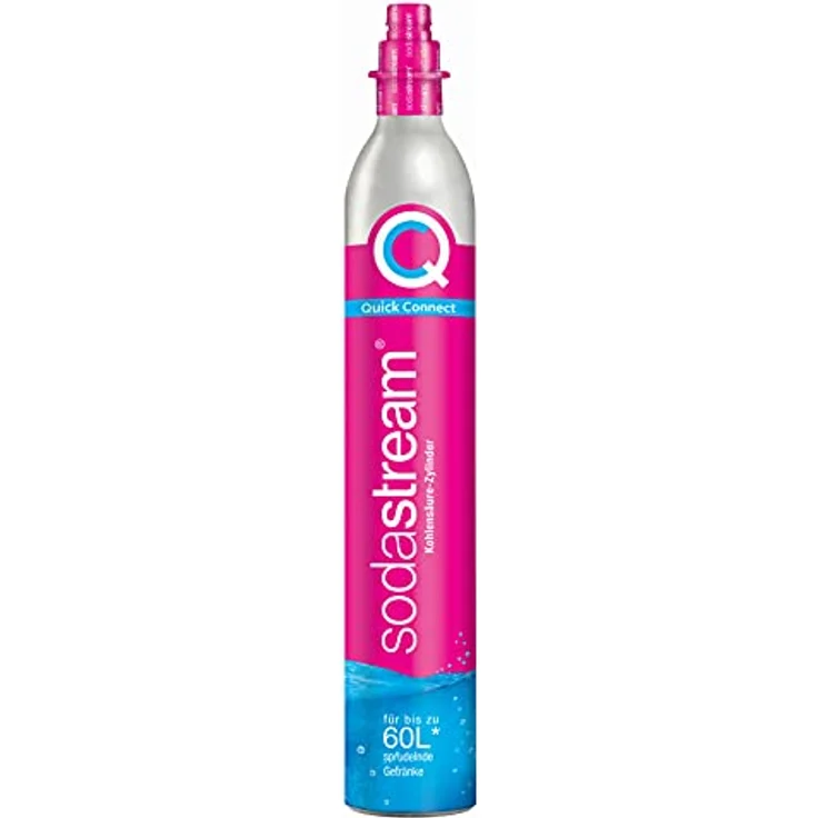 Sodastream QuickConnect Reservezylinder 60 l + 1 Glas-Flasche – Bild 3