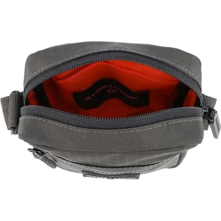 Strellson Northwood RS Clint, Umhängetasche aus recyceltem Nylon, grau, 13.5 x 5.5 x 19 cm – Bild 4