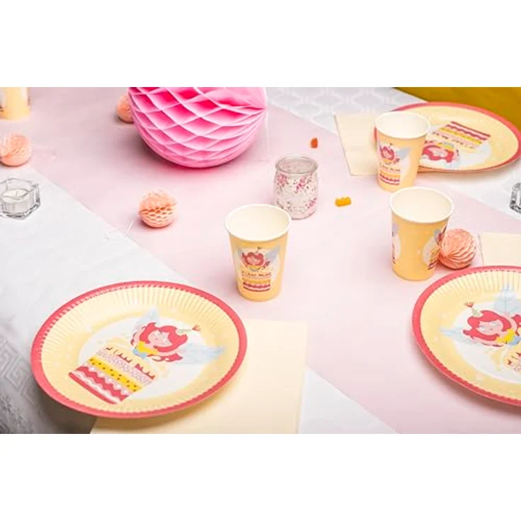 PRO NAPPE Pappbecher - 10 Stück 200 ml - Feen Design, europäische Herstellung, FSC-zertifiziert – Bild 5