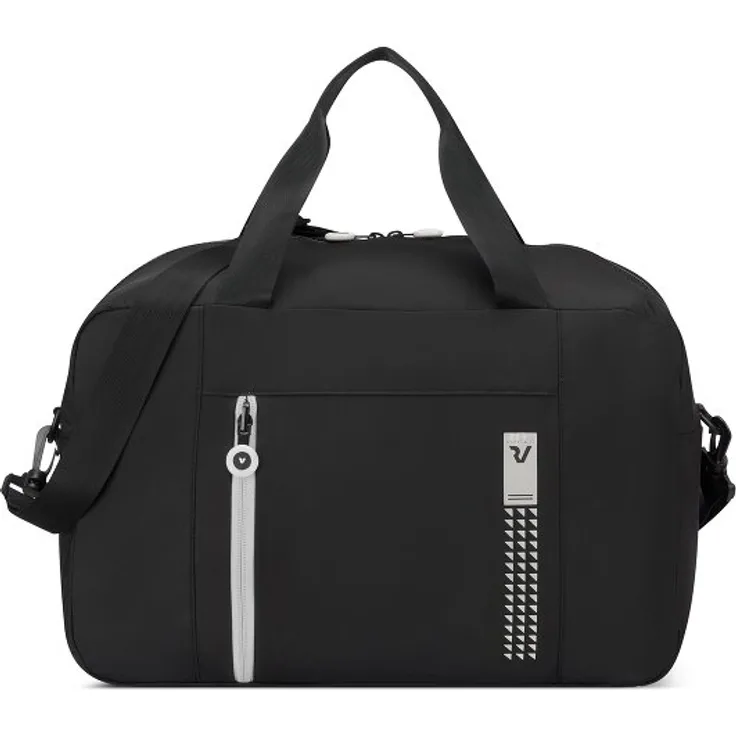 Roncato Compact Neon, faltbare Reisetasche 40 cm, 100% Polyester, grau, leicht und praktisch