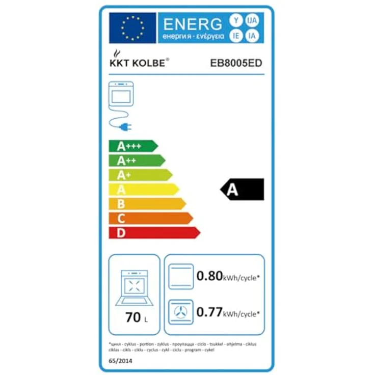 KKT KOLBE Backofen und Induktionskochfeld SET8016IH859RL, eingebautes Kochfeld mit SensorTouch, 7000W Leistung, inklusive Katalysereinigung und Dampf-Clean, 60 cm breit – Bild 9