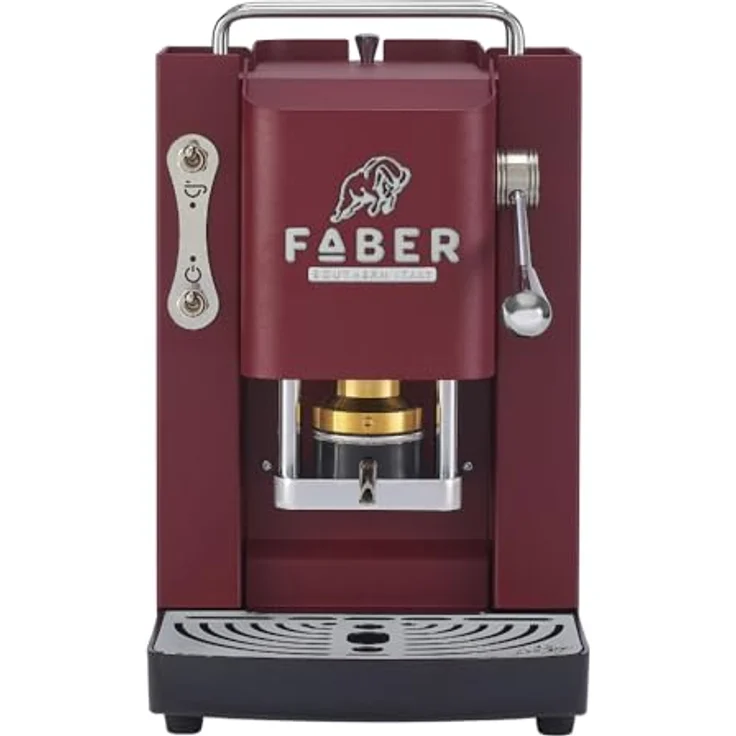 Faber Coffee Machines Pro Deluxe 3.0 Chrom Kaffeepadmaschine, kompatibel mit 44mm ESE-Pads, Wassertank aus Glas, magnetisch abnehmbare Brühgruppe, Chrom-Details mit 3D-Logo – Bild 2