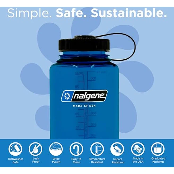 Nalgene Trinkflasche 'WH Sustain', 1 L blau – Bild 3