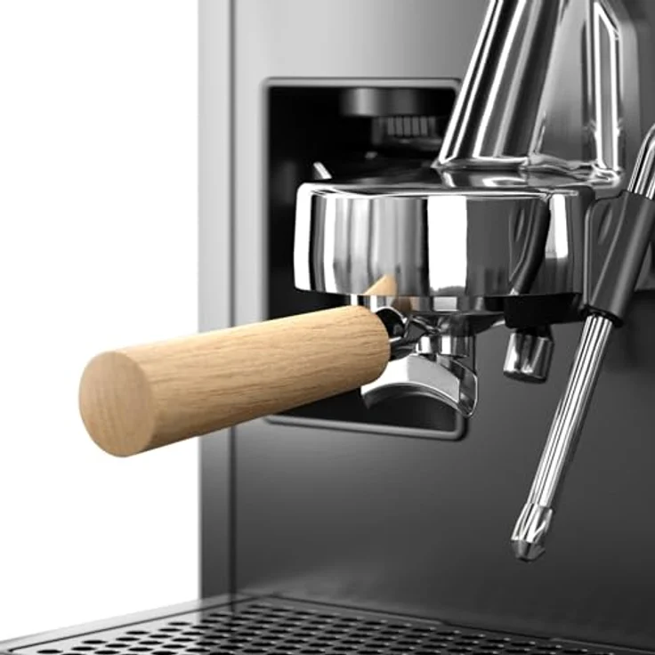 Loewe aura.pure, Espressomaschine mit Milchaufschäumer und Mahlwerk, 15-Bar-Extraktionsdruck, pre-Infusion, Thermo-Technologie, schwarz – Bild 2