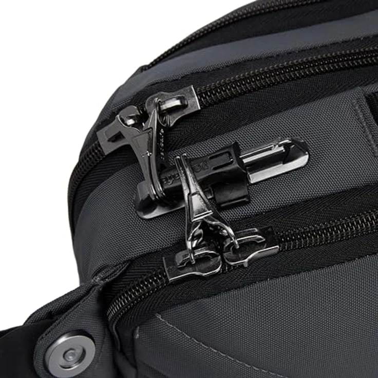 Pacsafe Pacsafe Exp Gürteltasche mit RFID Schutz, 36 cm, grau, 100% Polyester – Bild 8
