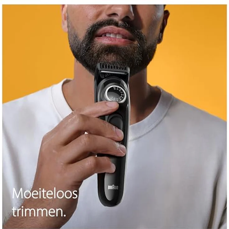 Braun Barttrimmer BT3410, Trimmer/Haarschneider Herren, Haarschneidemaschine mit ultrascharfer Klinge, 40 Längeneinstellungen, wiederaufladbar mit 50 Min. kabelloser Laufzeit, Geschenk Mann – Bild 2