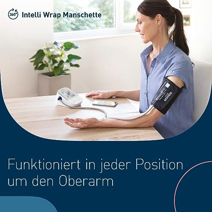 Omron X4 Smart Oberarm-Blutdruckmessgerät mit Bluetooth und Intelli Wrap Manschette – Bild 5