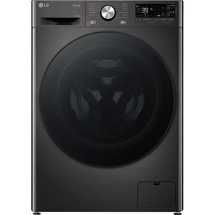 LG F4DR711S2BA, Waschtrockner, 11 kg Waschen, 6 kg Trocknen, Schwarz, AI DD Technologie, TurboWash 360, energieeffizient A/D