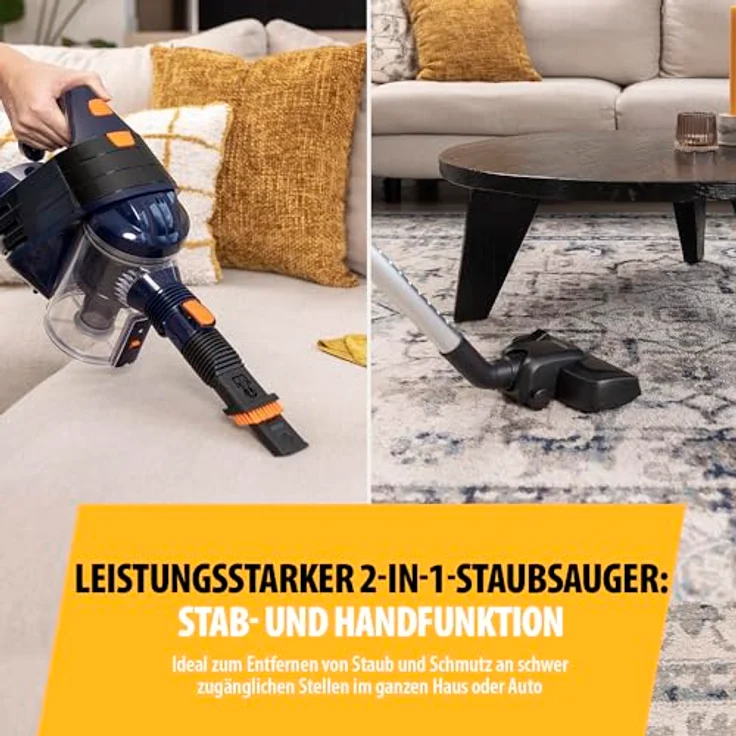 Tristar SZ-2318, Stabstaubsauger, Blau Orange – Bild 3