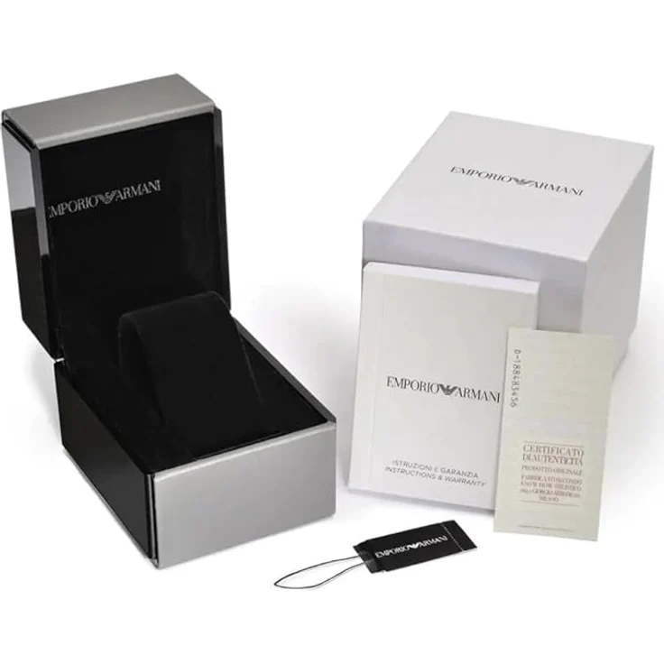 Emporio Armani Damen Analog Quarz Uhr mit Edelstahl Armband AR1925 – Bild 3