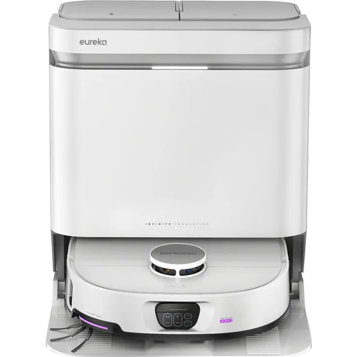 EUREKA J15 Max Ultra Staubsauger-Roboter, 22.000 Pa Saugleistung, selbstreinigend, 4 Liter, Weiß, 67 Dezibeles