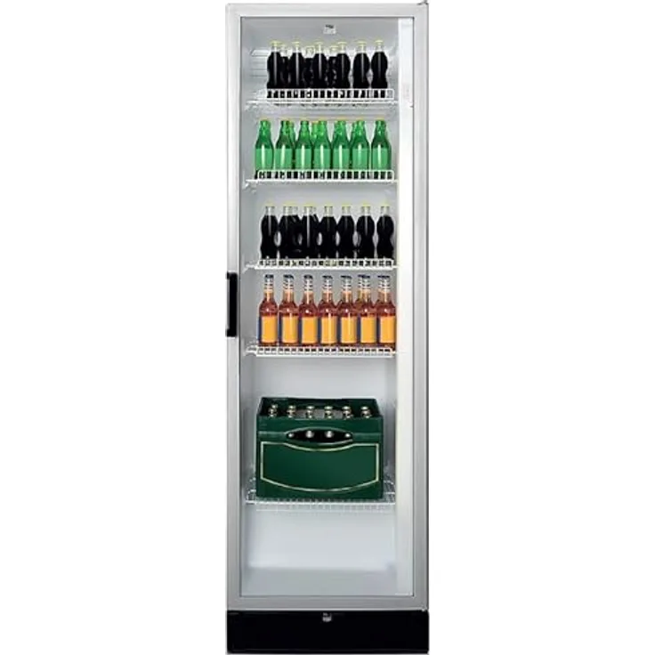 Beko ADN 221/2 BP, Kühlschrank mit 480 Litern Bruttoinhalt, mechanischer Steuerung und verschließbarer Glastür, weiß