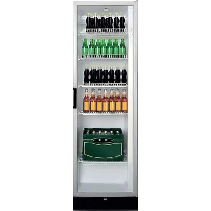 Beko ADN 221/2 BP, Kühlschrank mit 480 Litern Bruttoinhalt, mechanischer Steuerung und verschließbarer Glastür, weiß – Bild 1