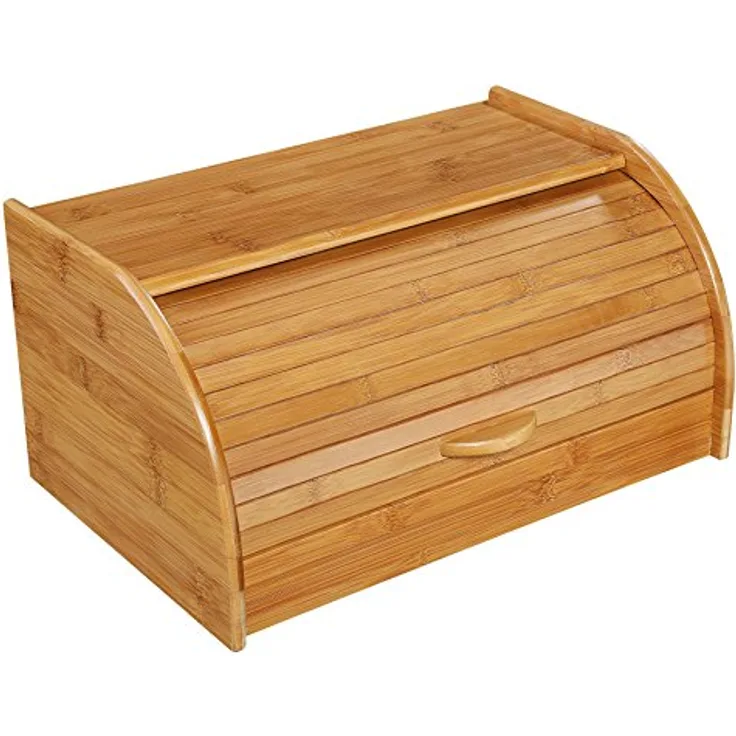 Zassenhaus 54118 Brotkasten, Bambus 40 x 26 x 20 cm, Braun, 40,x 27.5 x x 21.5 cm
