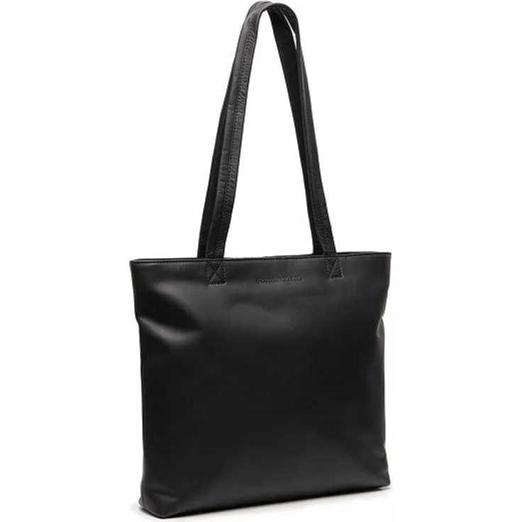 The Chesterfield Brand Alveron Shopper Tasche, 33 cm, Leder mit Laptopfach, schwarz