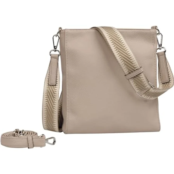 Gabor Silena Umhängetasche, 25 cm, Beige, mit verstellbarem Umhängeriemen und praktischen Fächern für Handy und Essentials – Bild 2