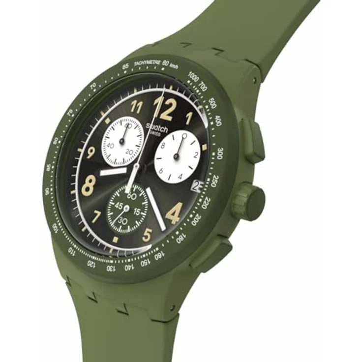 Swatch Nothing Basic About Green SUSG406, Armbanduhr mit auffälligem grünen Design – Bild 4