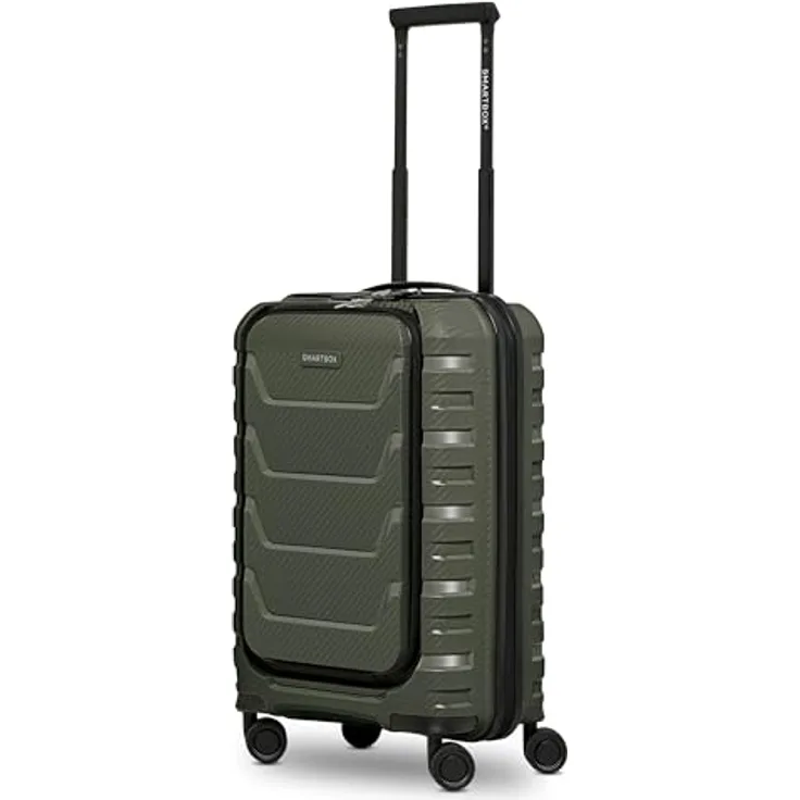 Smartbox Edition 01, 4 Rollen Kabinentrolley 55 cm mit Laptopfach, oliv