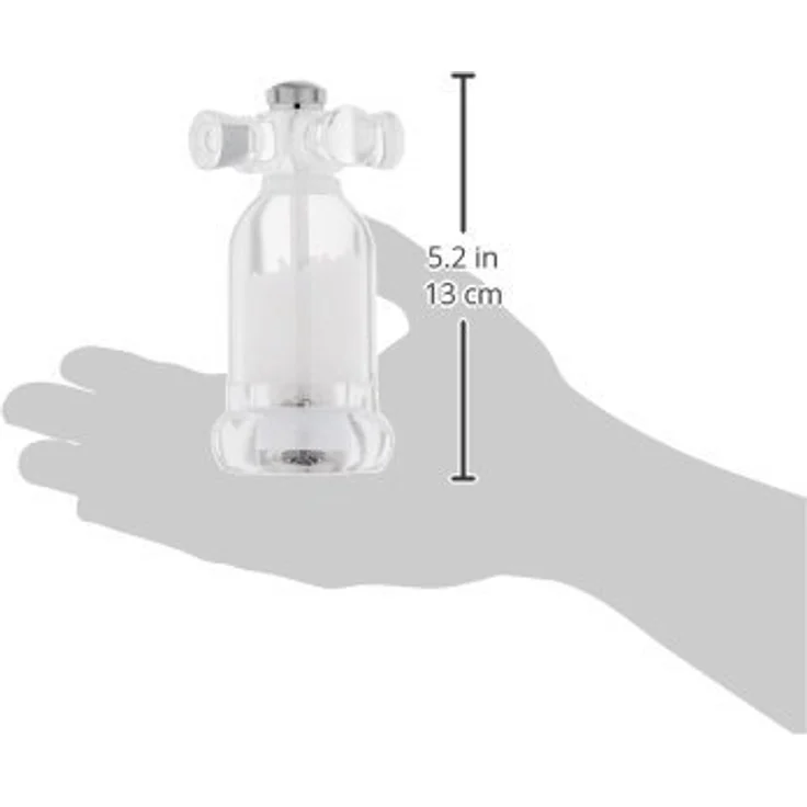 Küchenprofi Salzmühle 13cm Centro, transparente Acryl mit Keramik-Mahlwerk – Bild 3