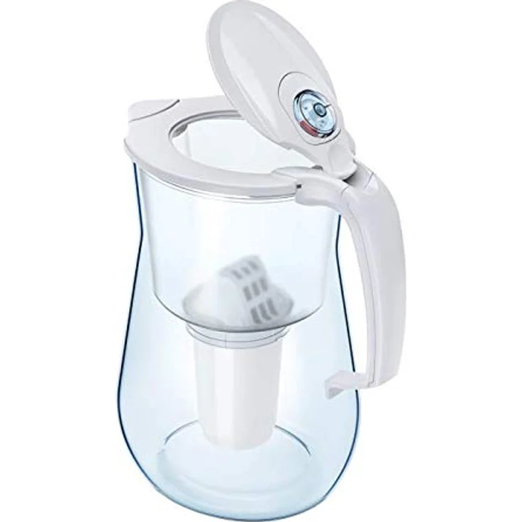AQUAPHOR Provence, weiß, inkl. 1 A5 Mg Filterkartusche-Premium-Wasserfilter in Glasoptik gegen Kalk, Chlor & reichert das Wasser mit Magnesium an, Kunststoff, 4,2 l – Bild 4