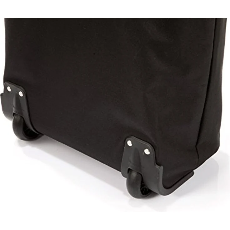 reisenthel trolley M in schwarz, Rahmen: Weiß - Praktischer Shopping-Trolley mit viel Stauraum und Reißverschluss - Aus wasserabweisendem Material – Bild 4