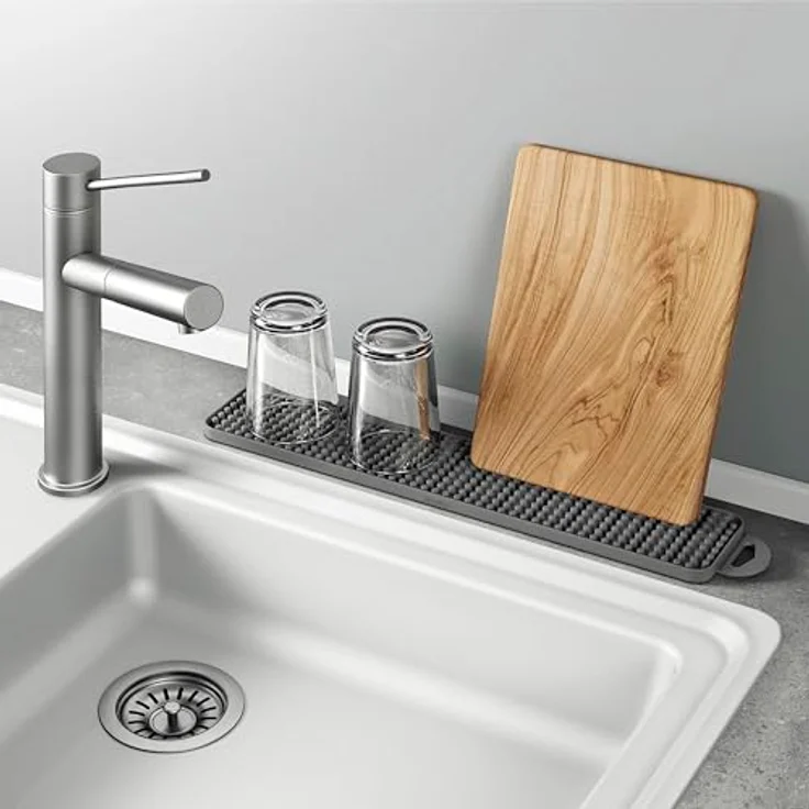 metaltex Abtropfmatte GRAVITY SLIM grau – Bild 5