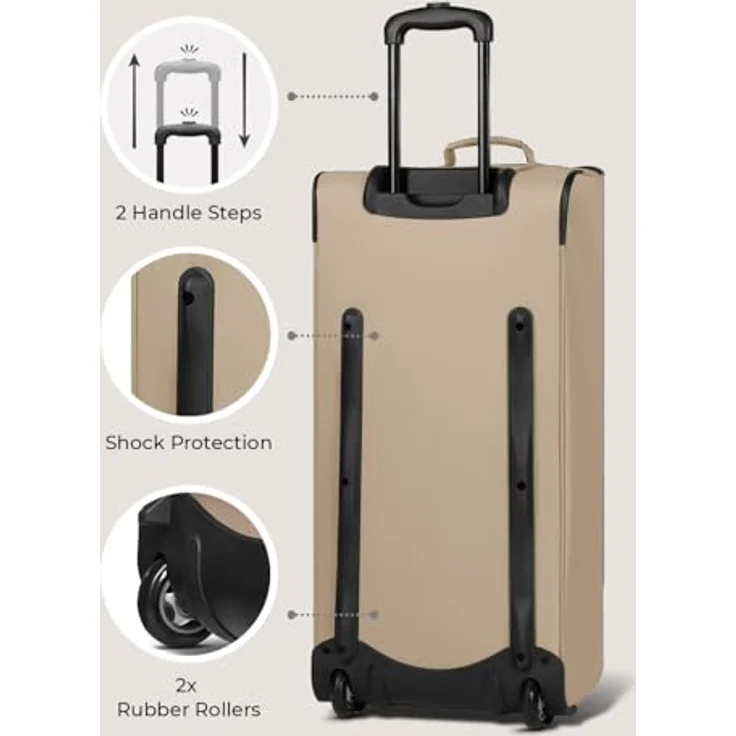 Redolz Duffle Essentials 2 Rollen Reisetasche 71 cm beige - Preisvergleich – Bild 4