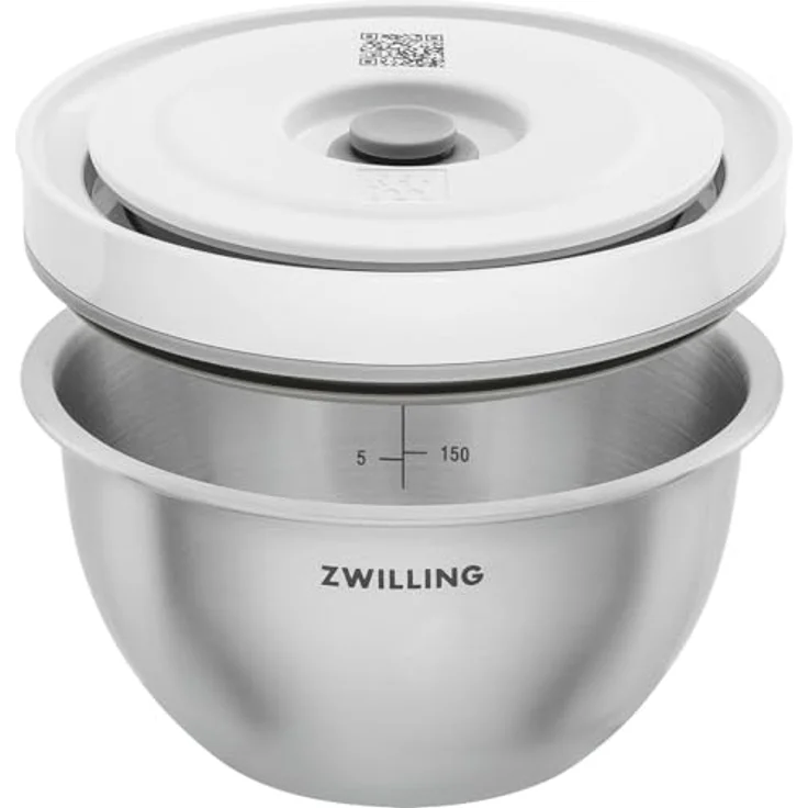 ZWILLING Fresh & Save Vakuumbehälter, S, 12 cm, Edelstahl, Metallic-Grau, spülmaschinengeeignet, gefrier- und mikrowellenfest – Bild 2