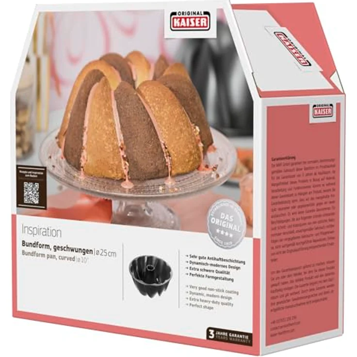 KAISER Inspiration Gugelhupfform 25 cm geschwungene Oberfläche Backformen & Bleche – Bild 12