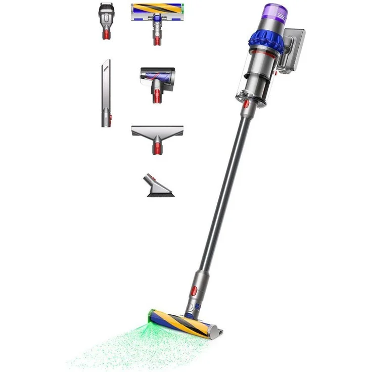 DYSON Akku-Hand-und Stielstaubsauger Dyson V15™ Detect Fluffy, 660 W - Kabelloser Staubsauger mit hoher Saugkraft und Stauberkennungstechnologie – Bild 1