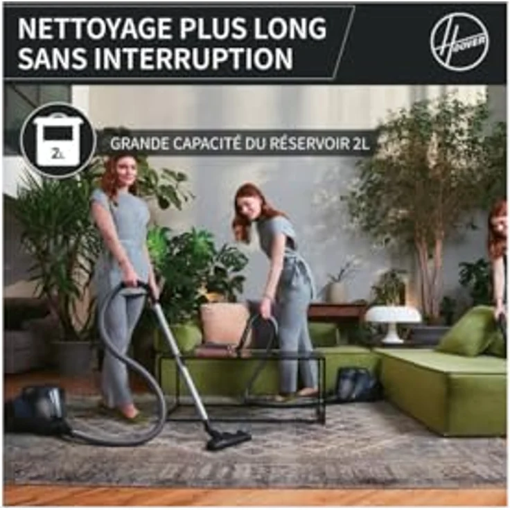 Hoover HP110HM 011, Beutelloser Schlittenstaubsauger mit Zyklon-Technologie, blau – Bild 2