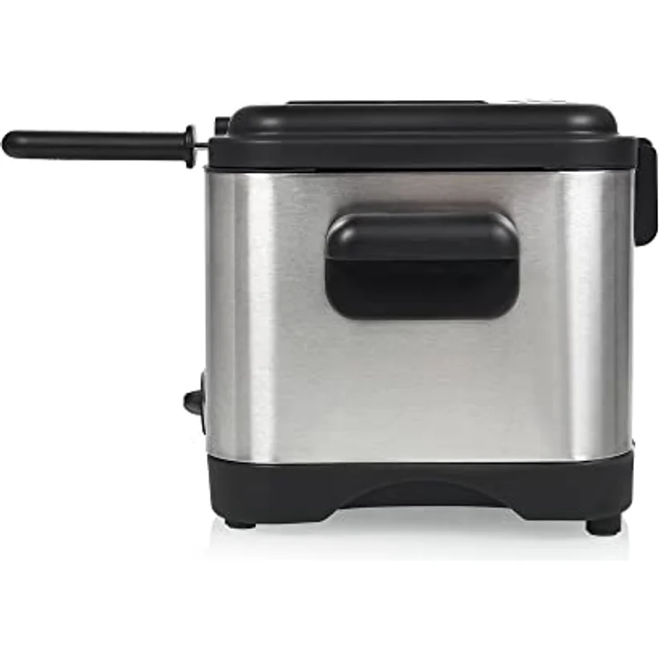 Princess Mini-Fritteuse 182612 – 1,5 L – 1000 W – für 400 g Pommes frites, Silber, Schwarz – Bild 4