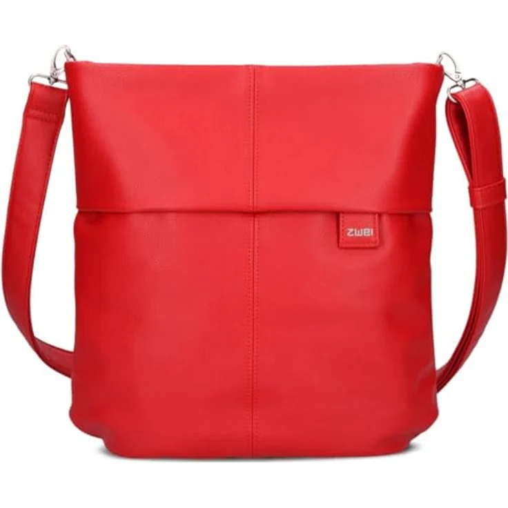 Zwei Mademoiselle M12, praktische Handtasche für den Alltag, rot – Bild 3
