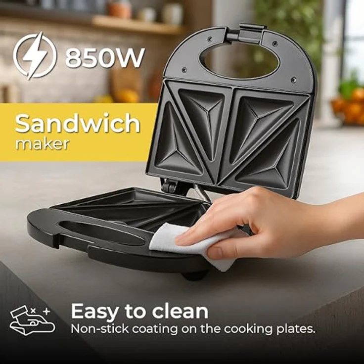 Adler Adler AD-3015 Sandwichtoaster, 750 Watt – Bild 4