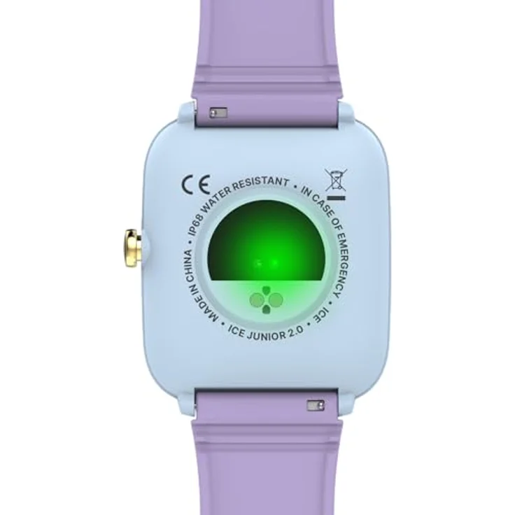 ICE-WATCH Ice smart junior 2.0 Soft blue Purple Kinder Connected Watch mit lila Silikonarmband - Stoppuhr, Alarm, Pulsmesser, Gegenlicht - 022800 (1,75 inch) – Bild 4
