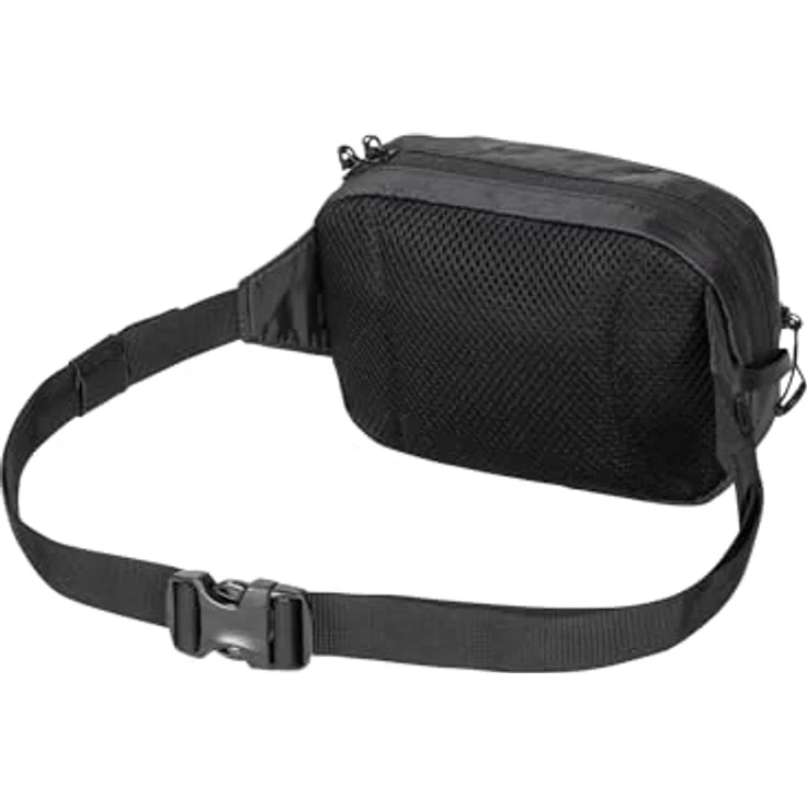 Jack Wolfskin Wandermood Gürteltasche, 20 cm, schwarz, 100% Polyester, kompakt und leicht – Bild 3