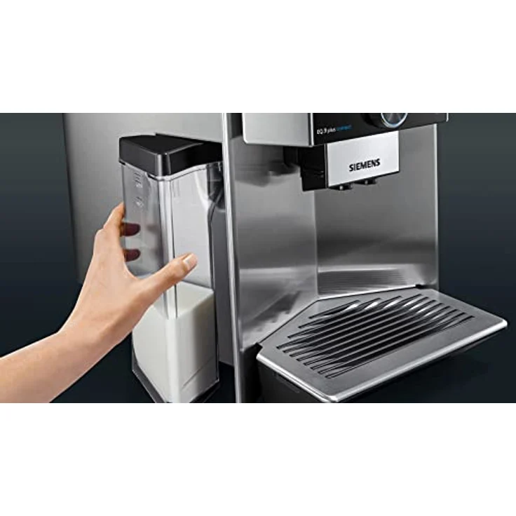 Siemens TI9553X1RW EQ.9 plus connect s500 Kaffeevollautomat, 1500 Watt, automatische Dampfreinigung, Baristamodus, iAroma, Edelstahl, mit Milchsystem und integriertem Mahlwerk – Bild 5